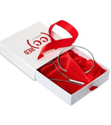 (CUSTOMCUFF)RED Cuff and Bar Necklace Bundle - Customcuff