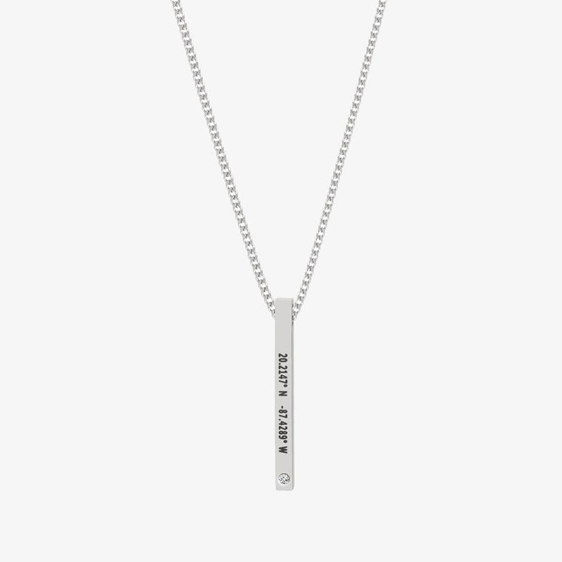 (CUSTOMCUFF)RED Bar Necklace - Customcuff