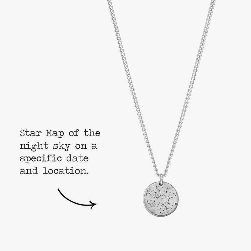 Custom Star Map Coin Necklace - Customcuff