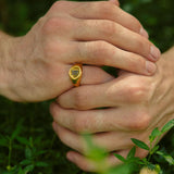Single Initial Signet Ring - Customcuff