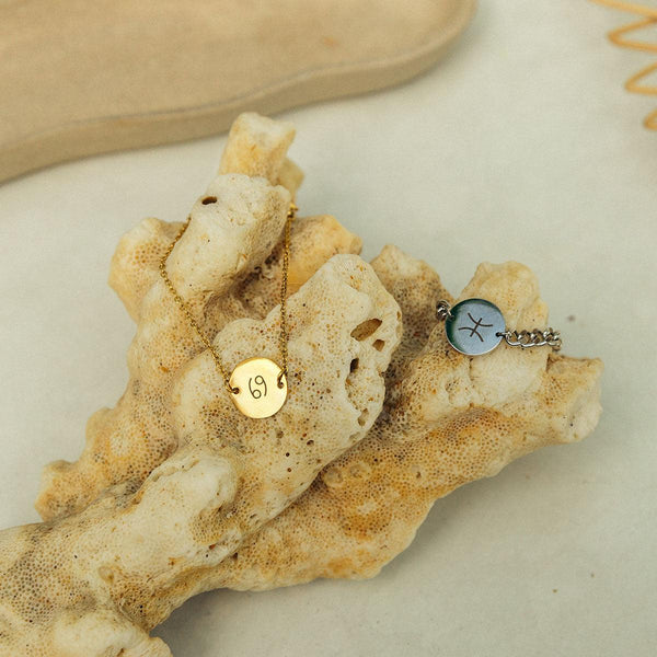 Elegant Zodiac Sign Coin Bracelet - Customcuff