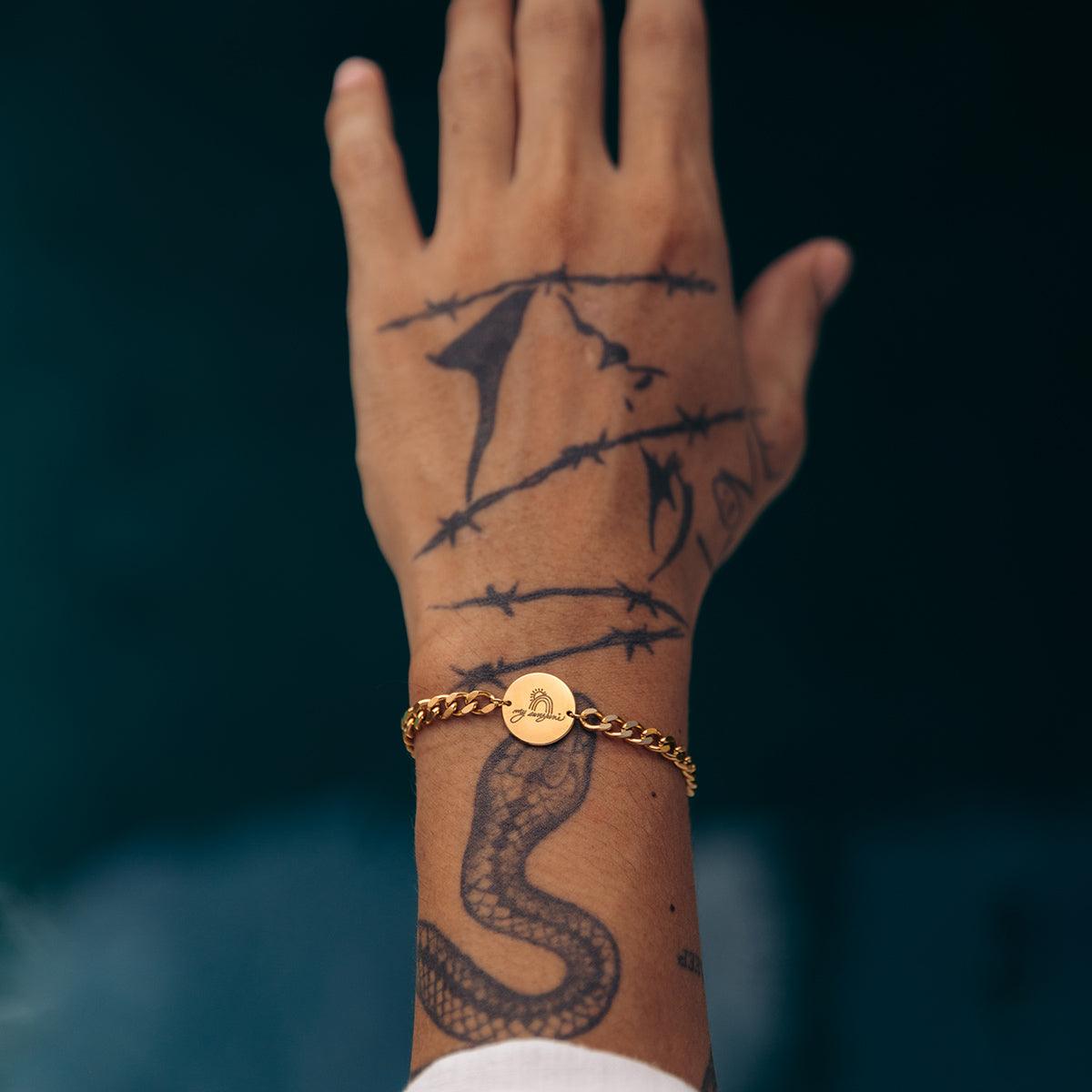 Handwriting/Drawing Chain Bracelet - Customcuff