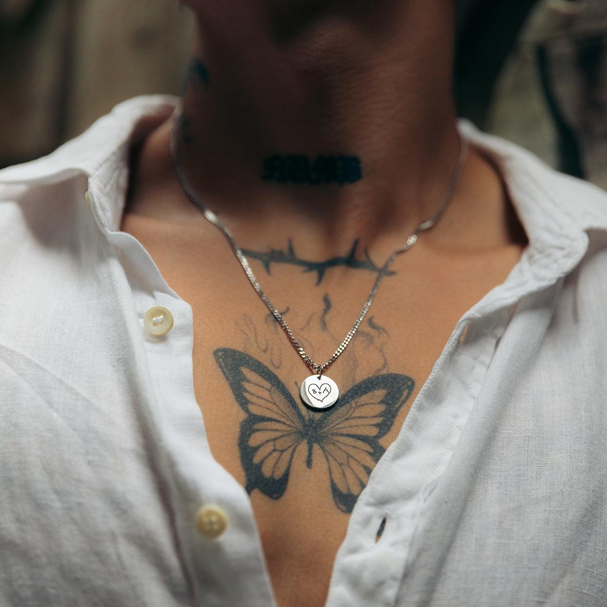 Handwriting Coin Necklace - Customcuff