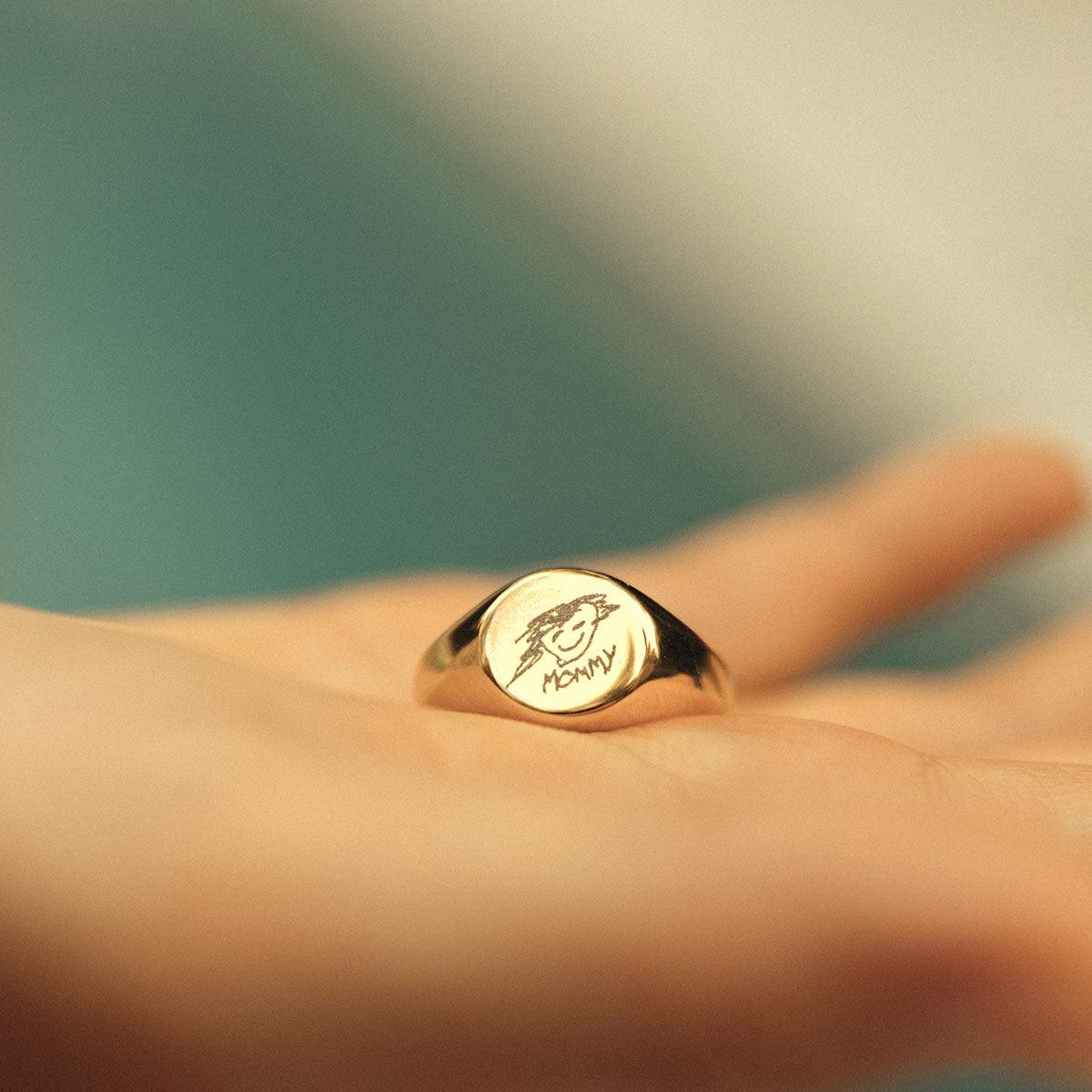 Handwriting/Drawing Ring - Customcuff