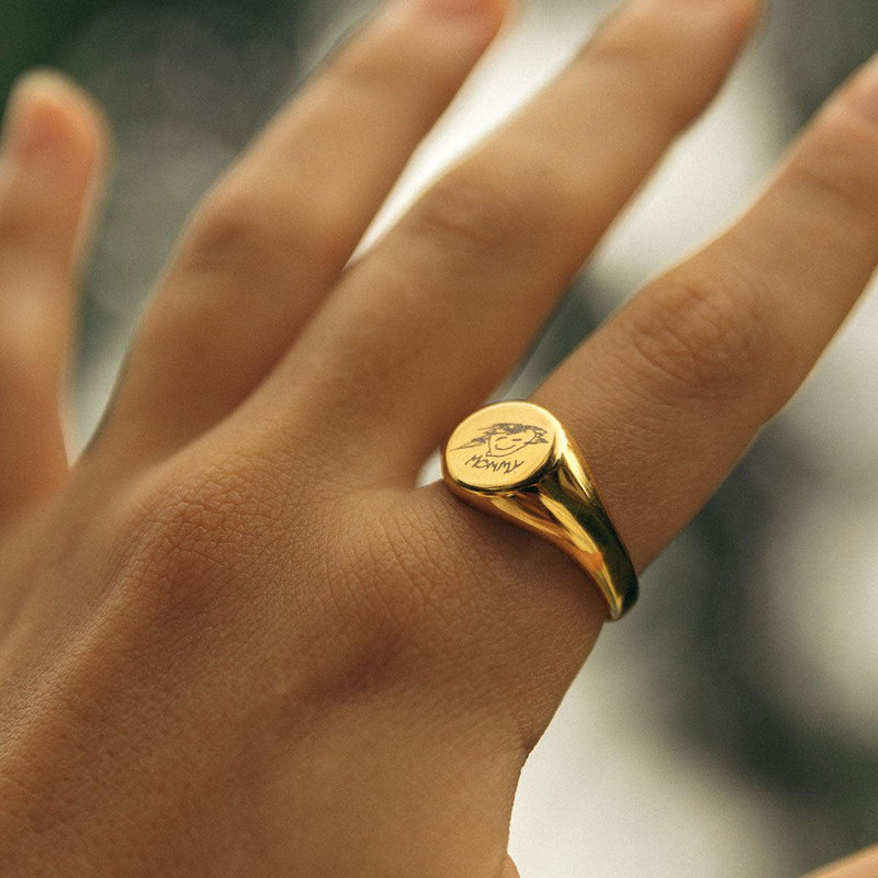 Handwriting/Drawing Ring - Customcuff