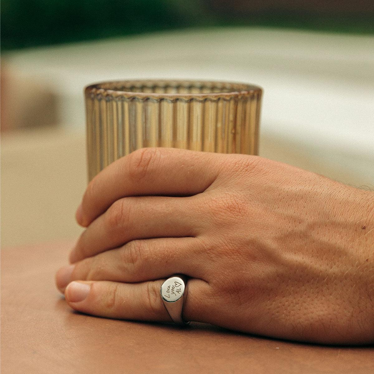 Handwriting/Drawing Ring - Customcuff