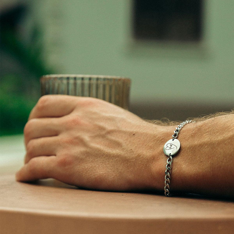 Handwriting/Drawing Chain Bracelet - Customcuff