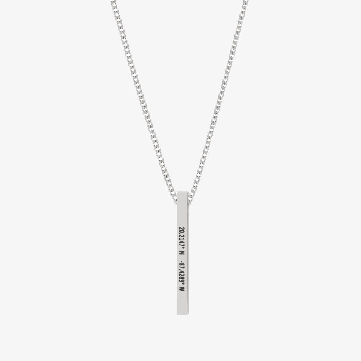 (CUSTOMCUFF)RED Bar Necklace - Customcuff