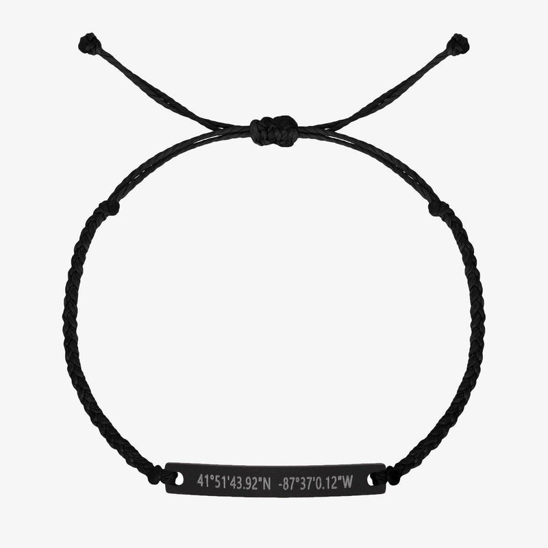 Black Custom Braided Bracelet Set - Customcuff