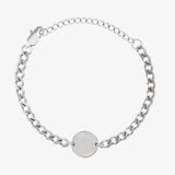 Initial Chain Coin Bracelet - Customcuff
