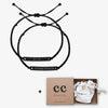 Black Custom Braided Bracelet Set - Customcuff