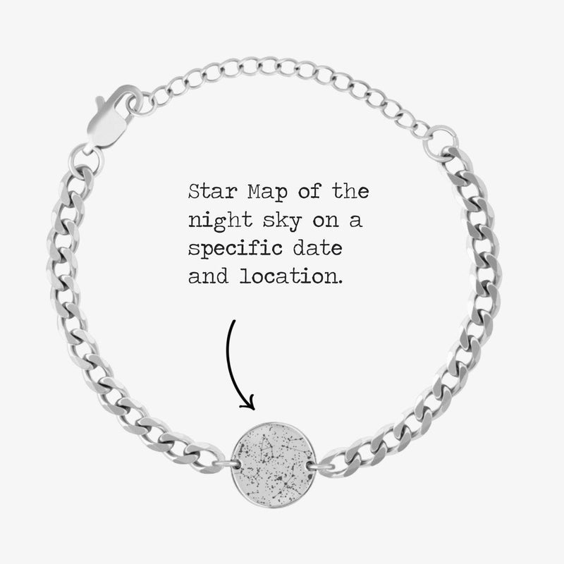 Custom Star Map Chain Bracelet - Customcuff