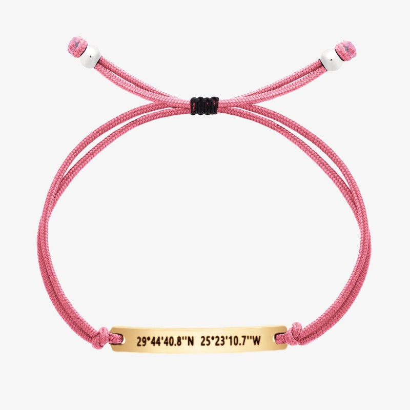 Pink Custom String Bracelet - Customcuff