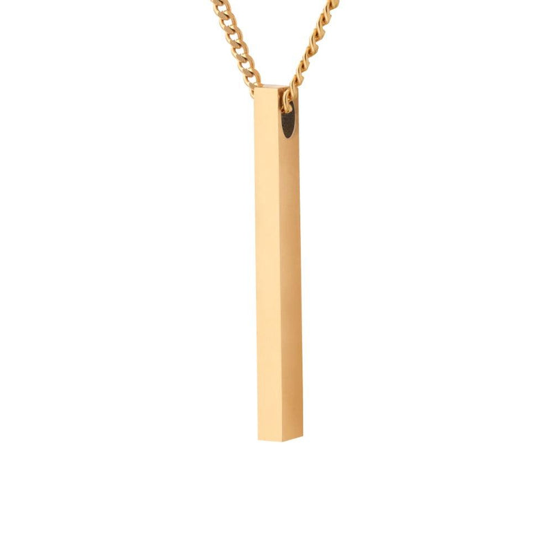 Plain Bar Necklace - Customcuff