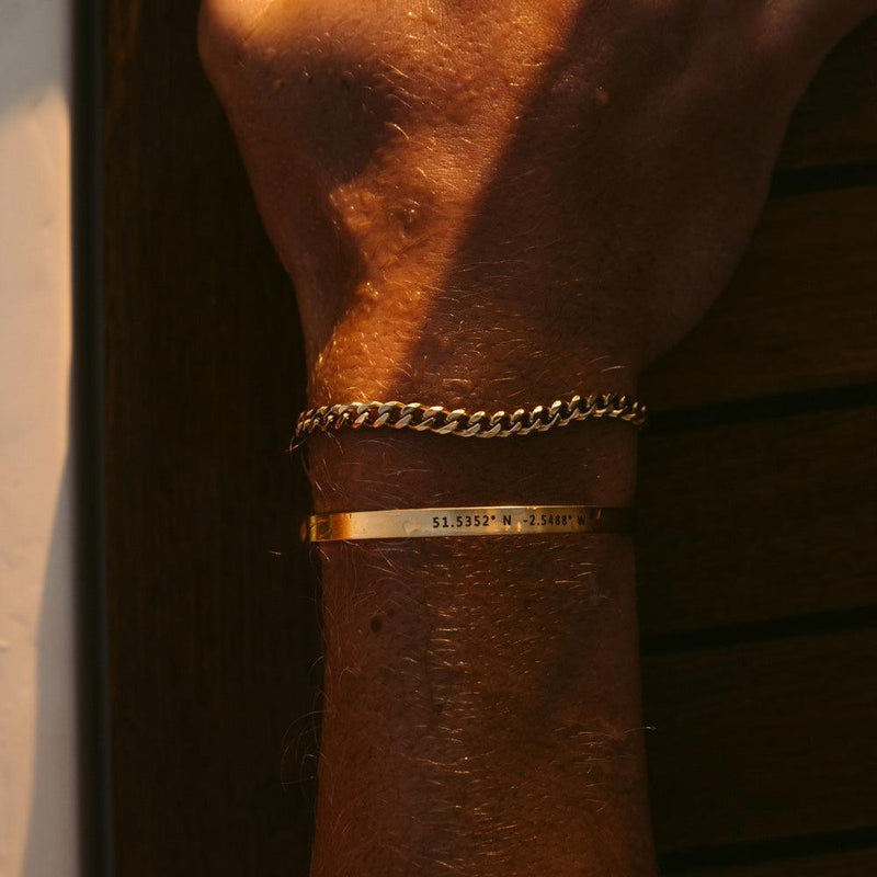 Gold Cuban Bracelet - Customcuff