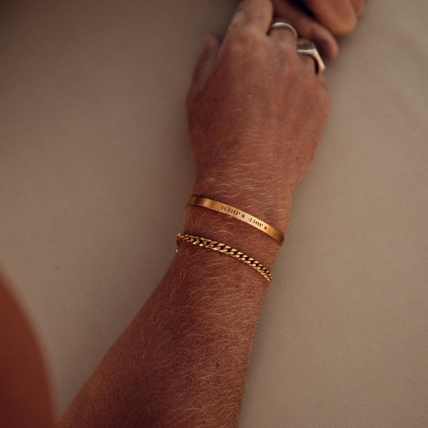 Gold Cuban Bracelet - Customcuff