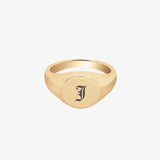 Single Initial Signet Ring - Customcuff