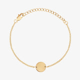 Elegant Initial Coin Bracelet - Customcuff
