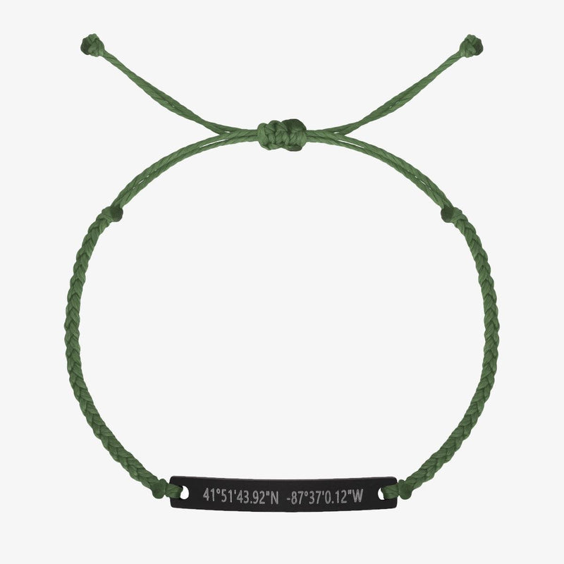 Green Custom Braided Bracelet - Customcuff