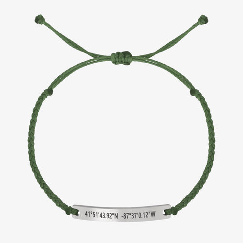 Green Custom Braided Bracelet - Customcuff