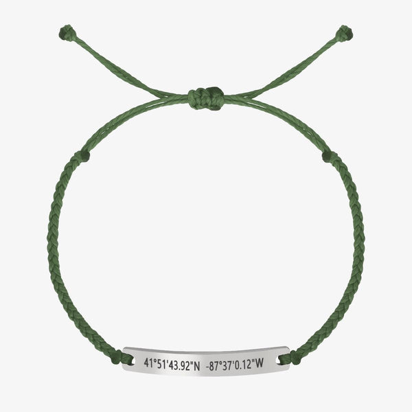 Green Custom Braided Bracelet - Customcuff