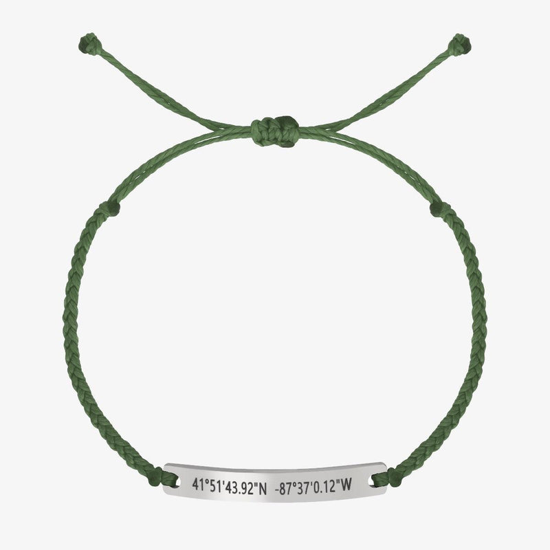 Green Custom Braided Bracelet - Customcuff