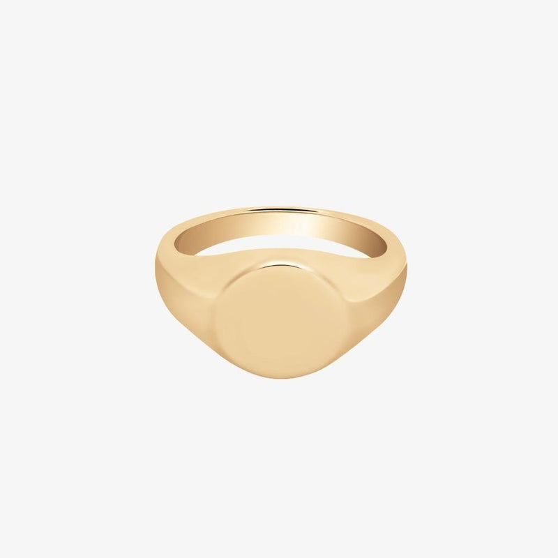 Single Initial Signet Ring - Customcuff
