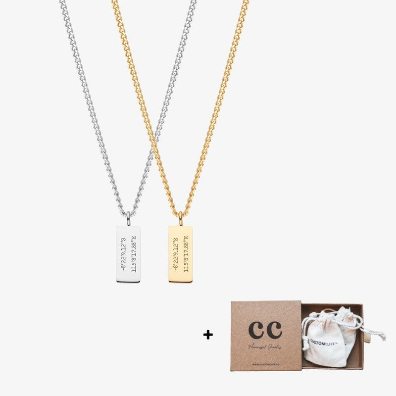 Custom Minimal Charm Necklace Set - Customcuff
