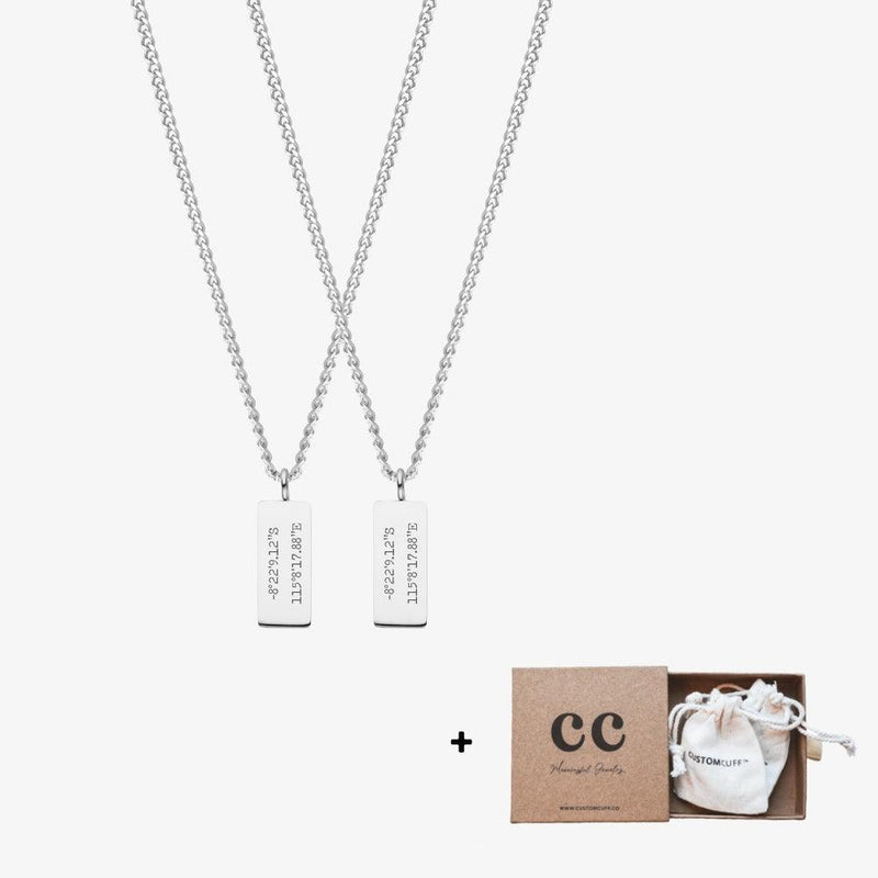 Custom Minimal Charm Necklace Set - Customcuff
