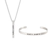 (CUSTOMCUFF)RED Cuff and Bar Necklace Bundle - Customcuff