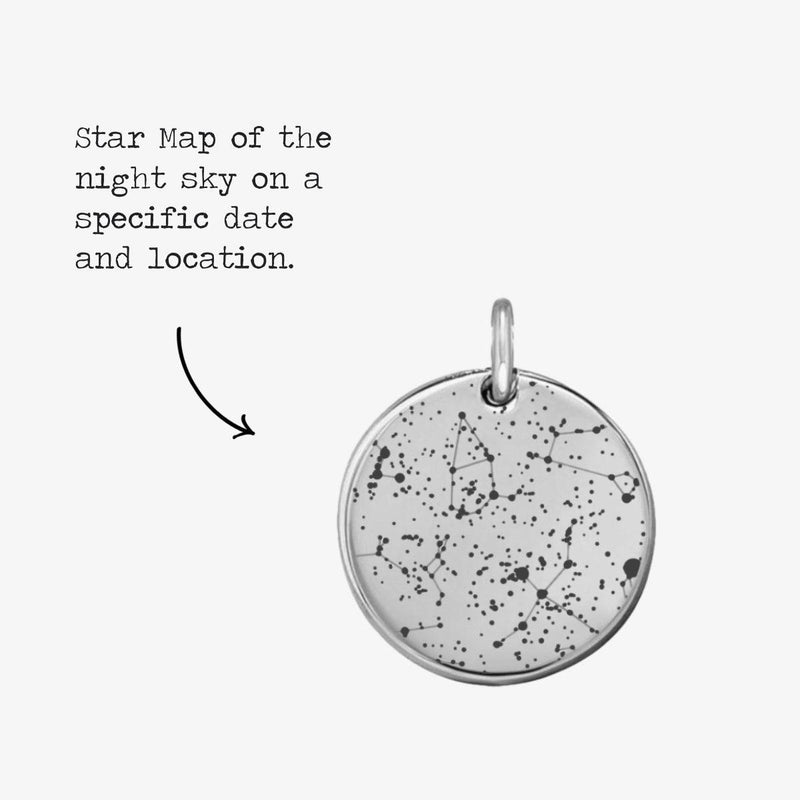 Custom Star Map Coin Charm - Customcuff