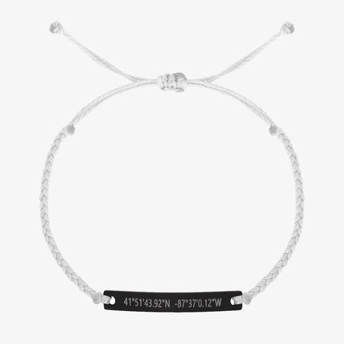 White Custom Braided Bracelet - Customcuff