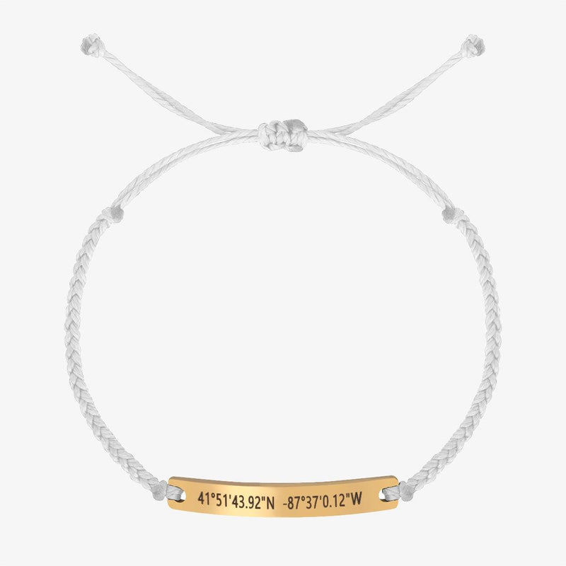 White Custom Braided Bracelet - Customcuff